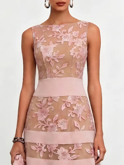 Rosmie Flower Midi Dress