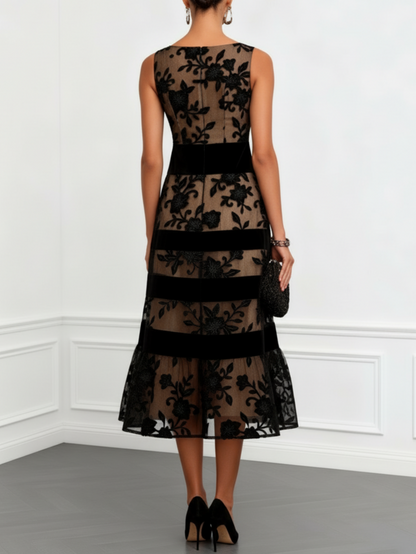 Rosmie Flower Midi Dress