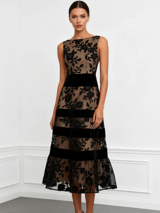 Rosmie Flower Midi Dress