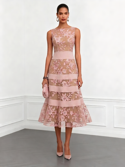 Rosmie Flower Midi Dress